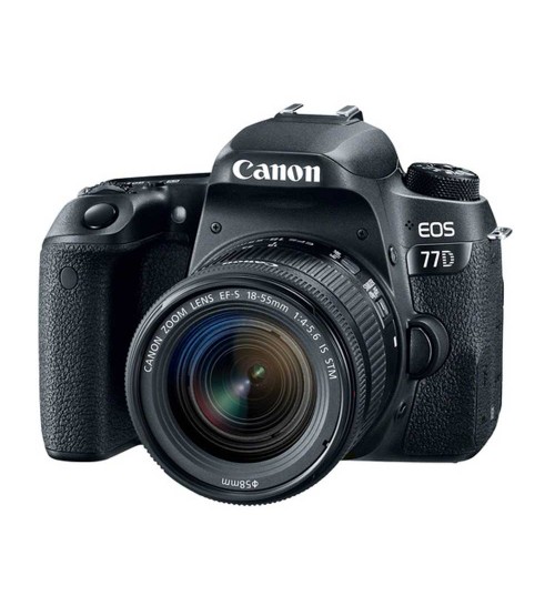 Canon EOS 77D Kit EF-S 18-55mm f/4-5.6 IS STM (Promo Cashback Rp 500.000 + Free CS100  Periode 01 s/d 30 November 2019)